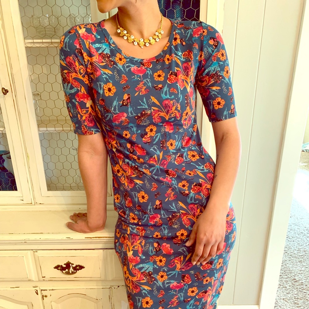 LuLa Roe Floral Dress
